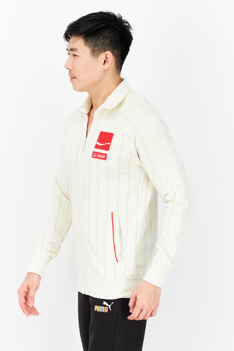 PUMA Men Sportswear Fit Brand Logo Outdoor Jackets, Half White - Image 2