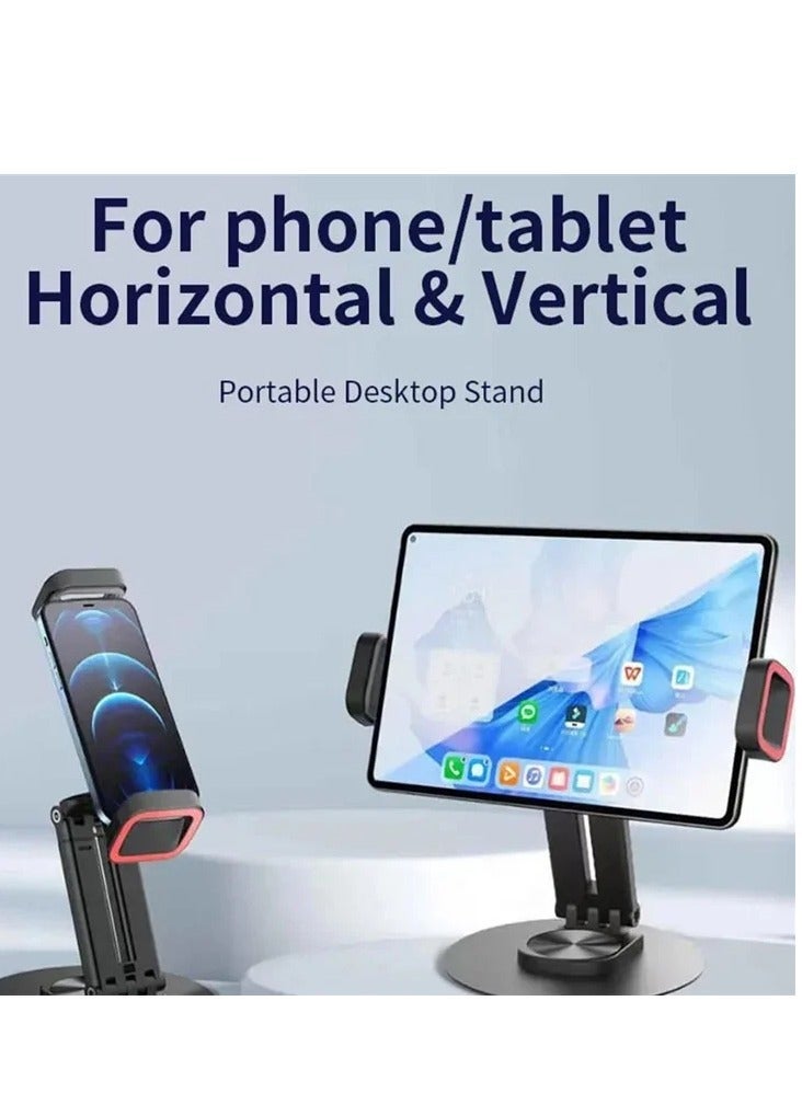 JMARY MK-63 360 Degree Rotating Base Foldable Desktop Stand for Phone Tablet - Image 2