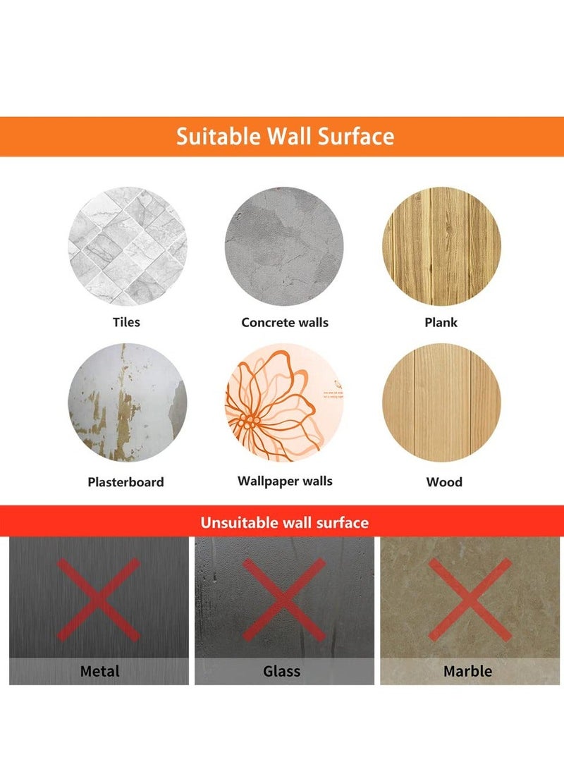 4 Pcs Coat Rack Hooks Wall Mounted, for Hanging Clothes, Coat, Towel, Rope, Keys, Hats, Purse, Screws Invisible Hooks for Kitchen, Door, Cabinet, Bathroom, Foyers, Hallways, and Bedrooms - Image 5