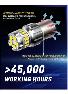 1157 لمبة LED بيضاء 6500K، 2057 2357 7528 BAY15D مصابيح LED للنسخ الاحتياطي/الضوء العكسي، ضوء الذيل، ضوء الفرامل، 300% أكثر سطوعًا في Canbus جاهزة للتوصيل والتشغيل، مصابيح LED، حزمة من 2 - pzsku/Z01BF0C47CBC0EB219256Z/45/_/1663413273/befe146e-ed4c-4200-b9e1-6223fb894184