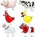 KESOTE Farm Animal Balloons 6 Pack Inflatable Farm Animals Walking Balloons for Birthday Party Decorations Farm Animal Birthday Party Supplies - Image 3