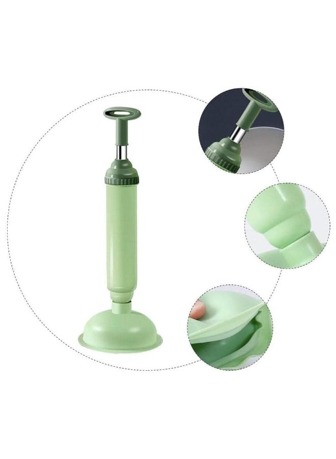 جيه زد اس JZS مرحاض فك الانسداد، مكبس مرحاض، مكبس تصريف، مكبس حوض بمقبض، مزيل انسداد يدوي مريح، موفر للمساحة، أداة مكبس لإزالة الانسداد للحمام، الدش، المطبخ، قطعتين، أزرق - Image 3