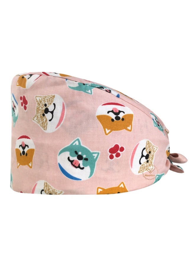KUYING Nurse Hat With Small Fresh And Cute Pattern Medical Work Hat 