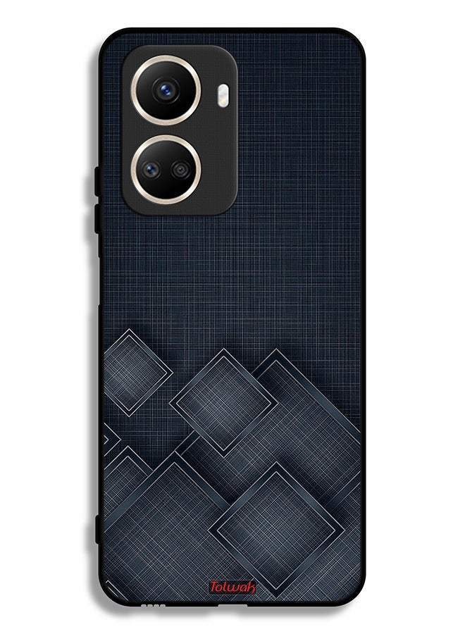 Tolwak Huawei nova 10 SE Protective Case Cover Squares Pattern On Cloth - Image 2