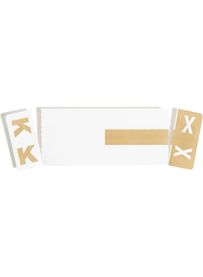 Smead Smead AlphaZ NCC Color-Coded Label, K&X, Label Sheet, Light Brown, 100 Labels per Pack (67162)  - Image 2