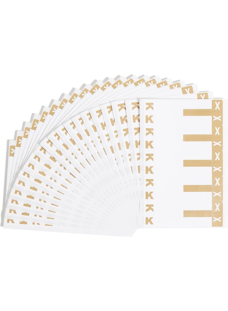 Smead Smead AlphaZ NCC Color-Coded Label, K&X, Label Sheet, Light Brown, 100 Labels per Pack (67162)  - Image 1