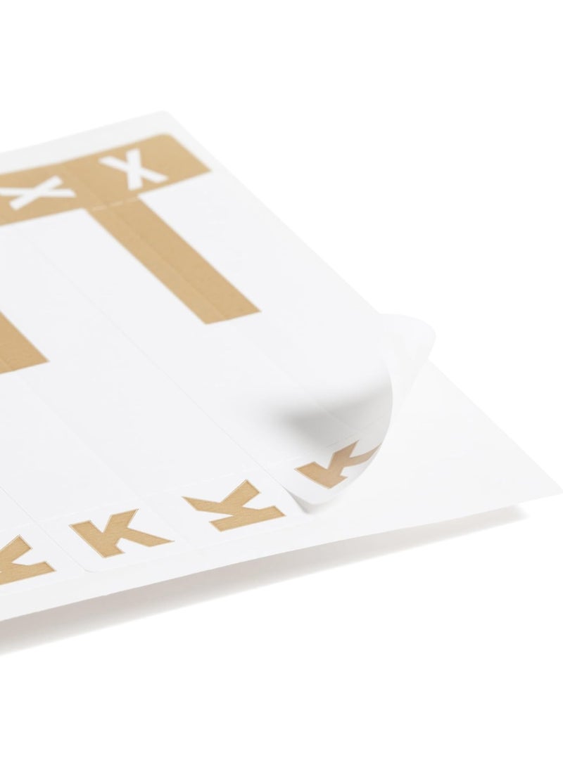Smead Smead AlphaZ NCC Color-Coded Label, K&X, Label Sheet, Light Brown, 100 Labels per Pack (67162)  - Image 3