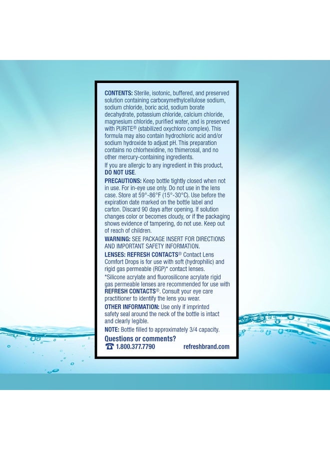 REFRESH قطرات راحة العدسات اللاصقة ريفريش كونتاكت، 0.4 أونصة سائلة (12 مل) - Image 5