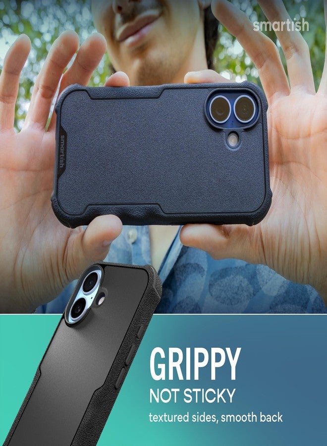 سمارتيش جراب Smartish® MagSafe لهاتف iPhone 17 - جراب Gripzilla المغناطيسي الواقي [متين وقوي] غطاء مدرع شديد التحمل مع حماية تم اختبارها ضد السقوط لهاتف Apple iPhone 17 - Black Tie Affair - Image 4