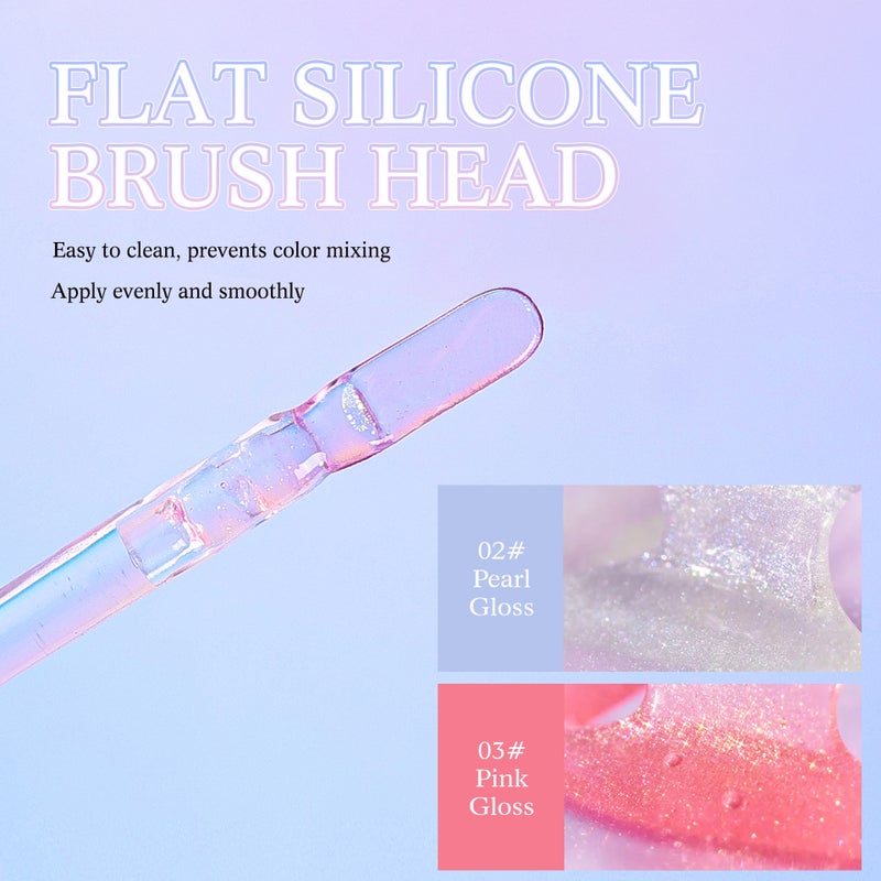Exclusive 6-Color Water-Glossy Lip Glaze Lip Gloss Moisturizing Non-Stick Cup Lip Gloss Lipstick Pouty Lips - Image 4