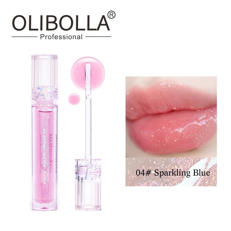 Exclusive 6-Color Water-Glossy Lip Glaze Lip Gloss Moisturizing Non-Stick Cup Lip Gloss Lipstick Pouty Lips - Image 1