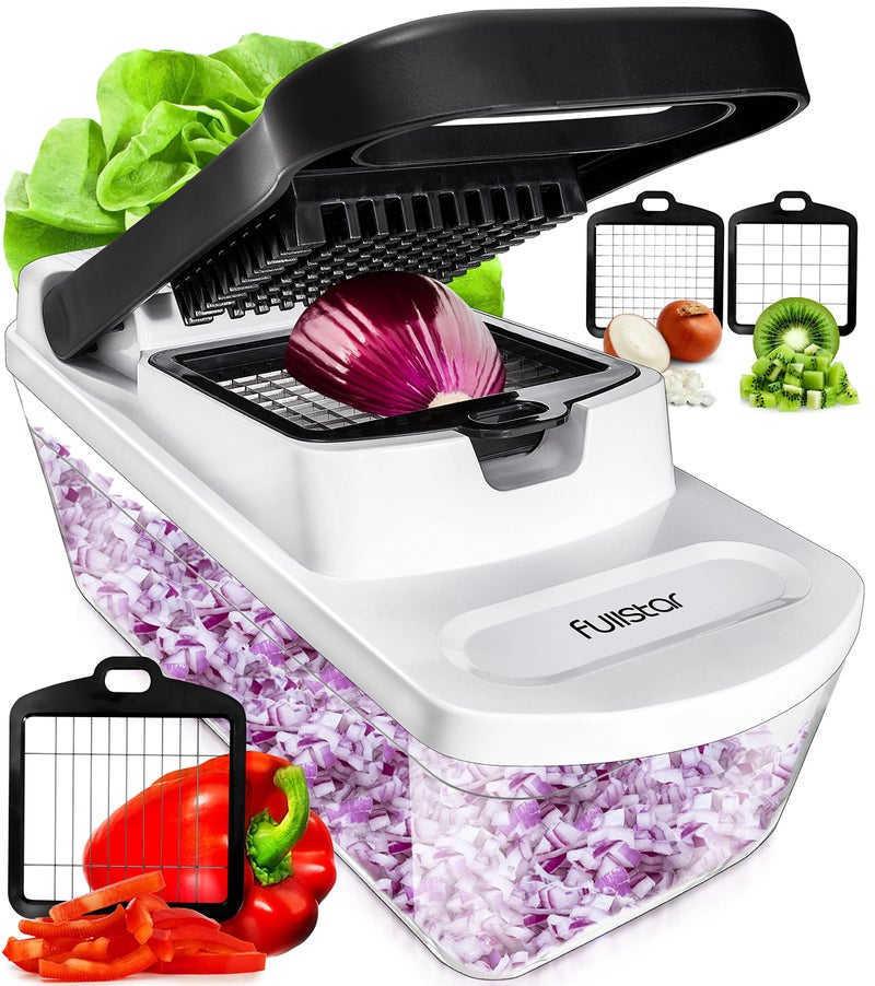 Fullstar Fullstar Chopper Vegetable Cutter Mandoline Slicer for Kitchen with Handle - Veggie Chopper with Container and Lid, Food Chopper Salad Chopper Vegetable Chopper, Onion and Cheese Slicer (3 in 1)  - Image 1