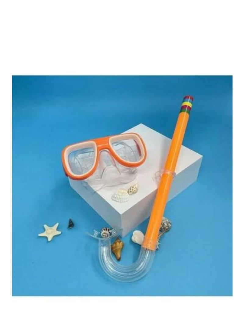 Kids Snorkel Set, Adjustable Strap Dry Top Diving Mask, Anti-Fog Snorkeling Mask Gear, Kids Swimming Goggles For Boys And Girls, Age 6-14-Swimming Supplies- Swimming Goggles For Children- Swimming Equipment- Diving Set For Children. - Image 2