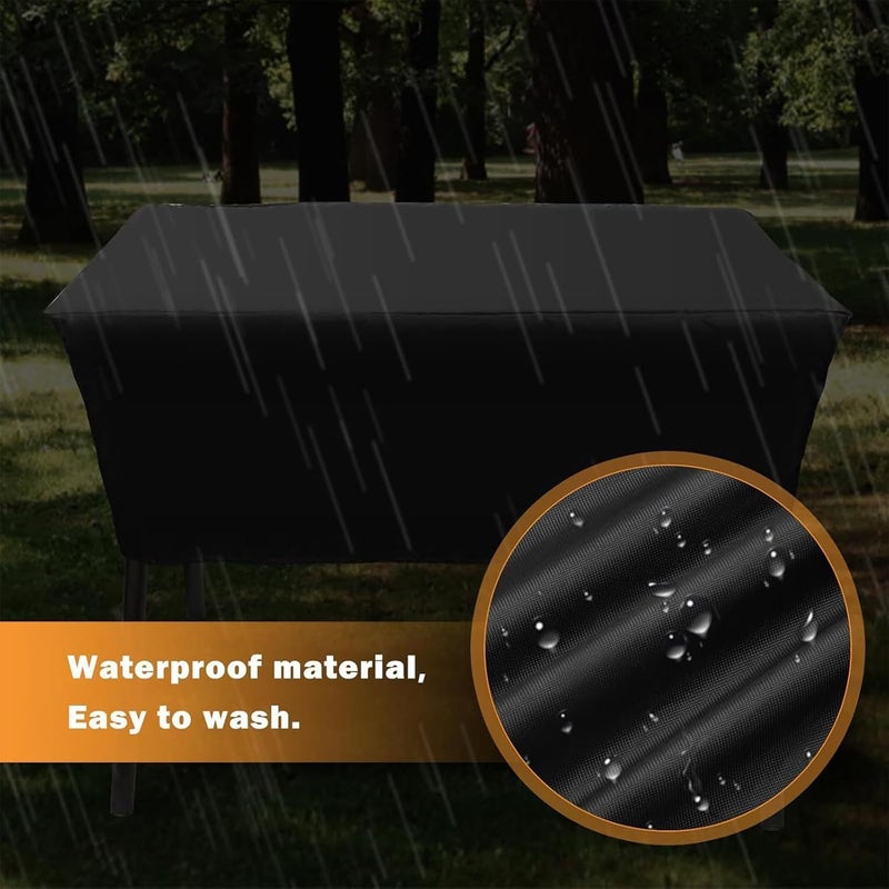 Genérico Outdoor Stove Cover - Oxford Stove Protector, Black Oven Cover with Gas Burner for Patio, Outdoor Kitchen Appliance Water Resistant | 420d Dustproof - Image 4