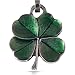 DANFORTH Green Clover Zipper Pull Irish Shamrock Tag for Purse Backpack Bag Coat Unisex Good Luck Charm Accessories Handcasted Pewter Made in USA - Image 2