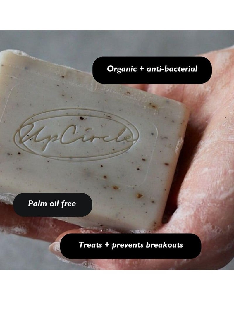 UpCircle Fennel Cardamom Chai Soap Bar 100g Certified Organic Vegan Cleanser For Face And Body Green Clay Glycerin Sha Butter Draw Toxins From Pores Palm Oil Free - Image 2