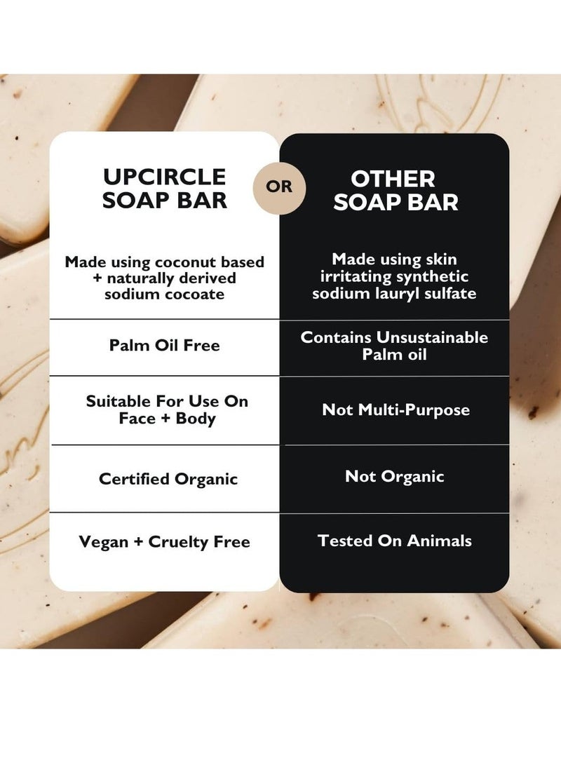 UpCircle Fennel Cardamom Chai Soap Bar 100g Certified Organic Vegan Cleanser For Face And Body Green Clay Glycerin Sha Butter Draw Toxins From Pores Palm Oil Free - Image 4