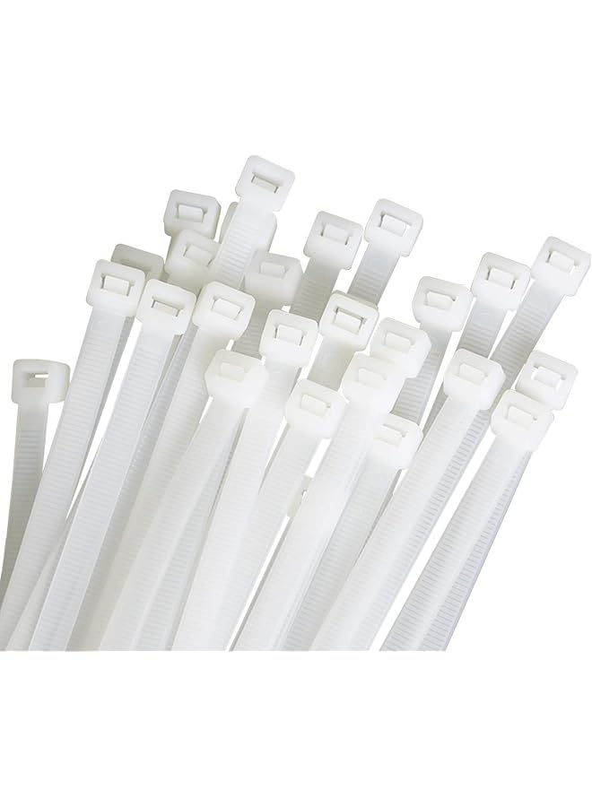 Green Tiger Zip Ties Heavy Duty 12 Inch Cable Ties 100pcs, Nylon Self-Locking Strong Outdoor Wire Ties Wraps with 120 Pounds Tensile Strength - White