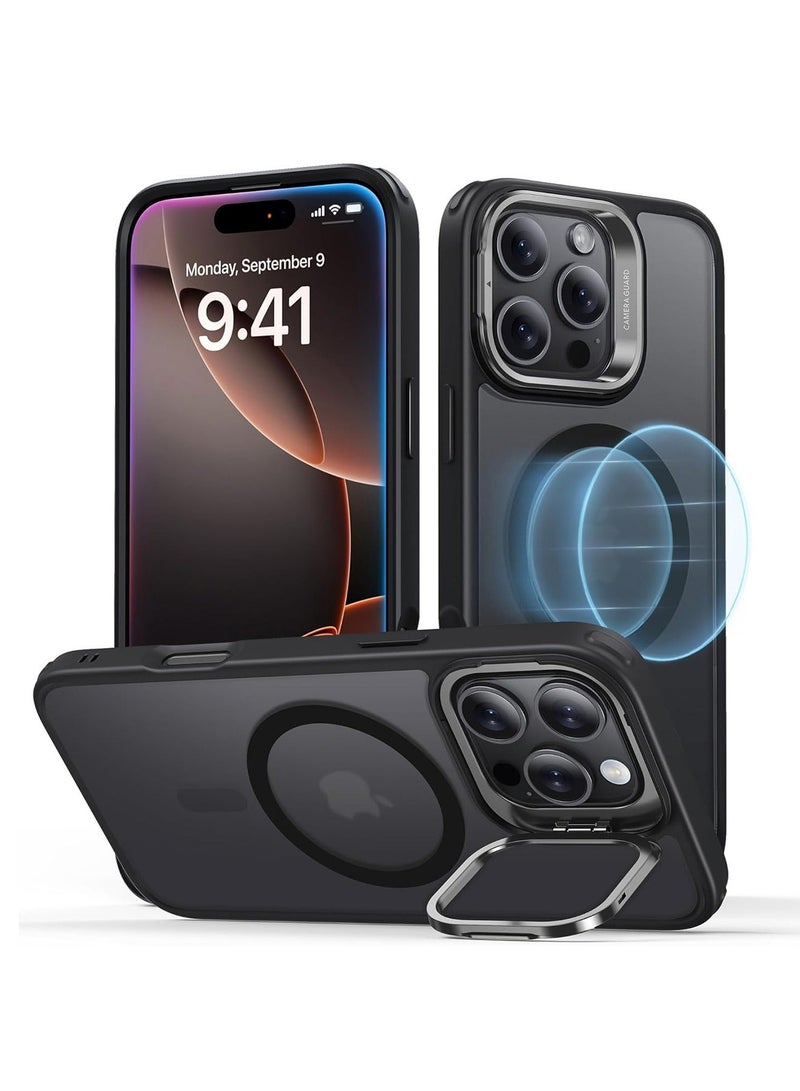 هيروكس جراب مغناطيسي MagSafe لهاتف iPhone 16 Pro Max 【حماية كاملة ضد الصدمات】 غطاء هاتف نحيف بخلفية شفافة غير لامعة ومزود بمغناطيس قوي. - Image 1