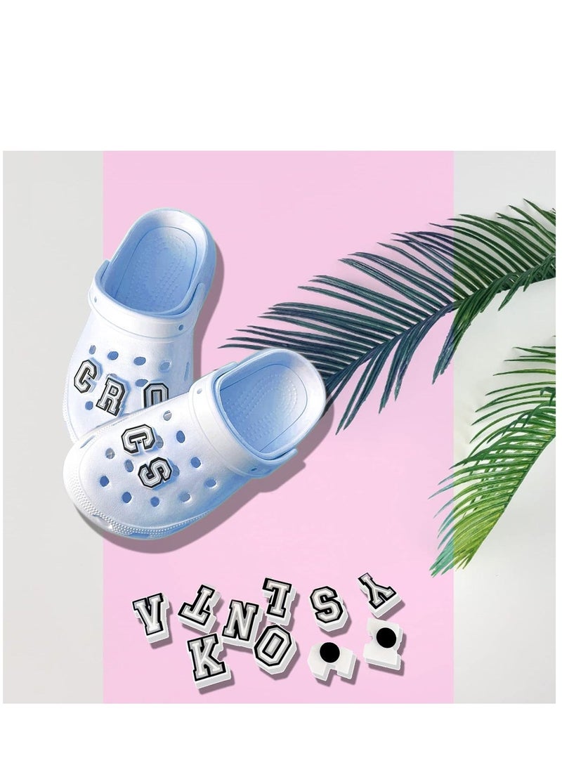 Shoe Decoration Charms Shoe Charms for Croc 74 Pcs Letters Numbers Shoe Double A-Z Letters & 0-9# Numbers for Bracelets Decoration for Boys and girls Teens Party Favor Birthday Gifts  - Image 4