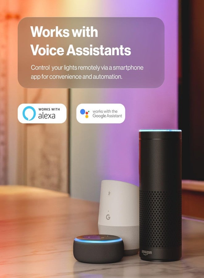 صنكو لايتنغ مجموعة من 4 مصابيح سقف LED ذكية فائقة النحافة من Sunco مقاس 6 بوصات مع ضوء ليلي، درجة حرارة لون قابلة للتعديل من 2700 كلفن إلى 6000 كلفن، قابلة للتعتيم، 15 وات، إطار ناعم، بدون علبة مع صندوق توصيل. - Image 3