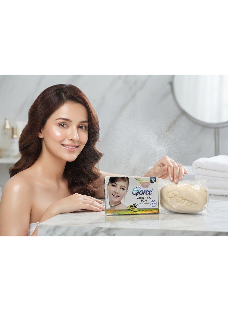 Goree Whitening Soap – Advanced Skin Brightening Formula with Lycopene, Avocado & Aloe Vera (Visible Results in 7 Days) - Image 3