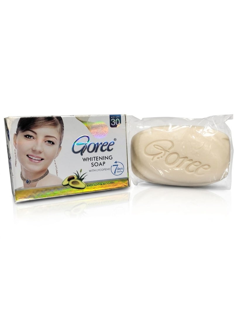 Goree Whitening Soap – Advanced Skin Brightening Formula with Lycopene, Avocado & Aloe Vera (Visible Results in 7 Days) - Image 1