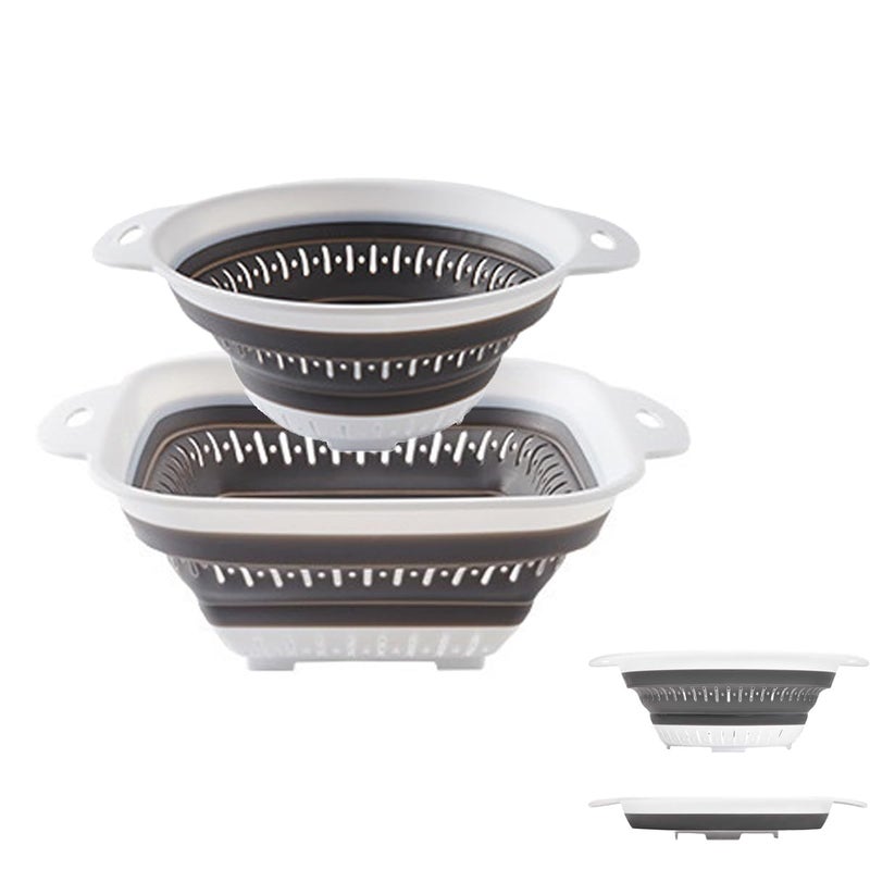LogFaadCoi Collapsible Colander and Strainer,Silicone Strainer Colanders & Food Strainers,for Vegetable and Fruit, Kitchen Essentials - Image 1