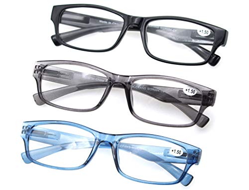 MODFANS Set of Mixed Colors of Reading Glasses 1.25 with Spring Hinges Vintage Quality Comfort for Men and Women - Image 2
