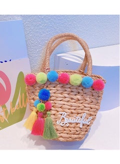 New Summer Minimalist Girl Style Grass Woven Handbag