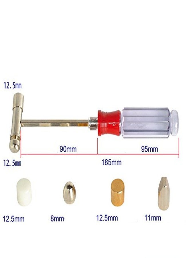 FindingKing 6 Replaceable Hammer Heads Jewelry Sizing Chasing Tool - Image 2