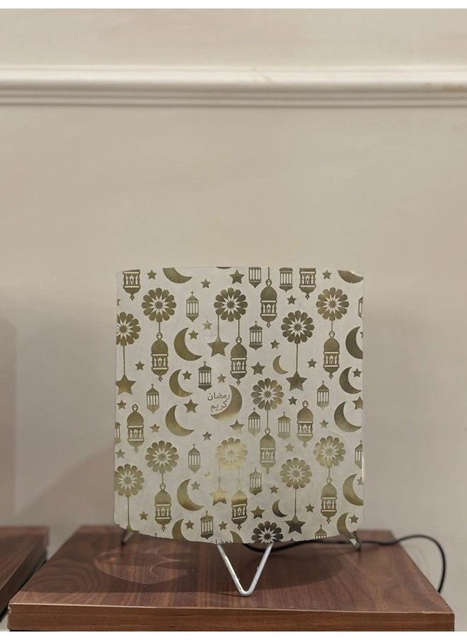 مصباح طاولة معدني  متعدد الألوان 20x25 سم