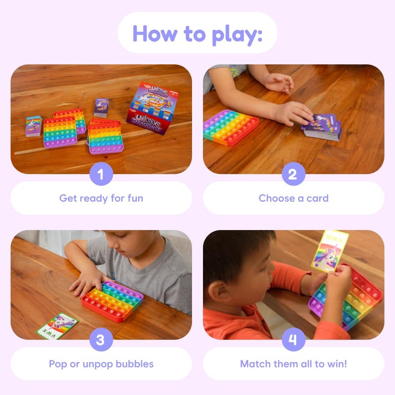 THE FIDGET GAME Unicorns vs Dragons, Fun Educational ABC Toys to Learn Alphabet, Numbers, Shapes & Colors, Interactive Learning Tools for Pre-K & Kindergarten - Image 4