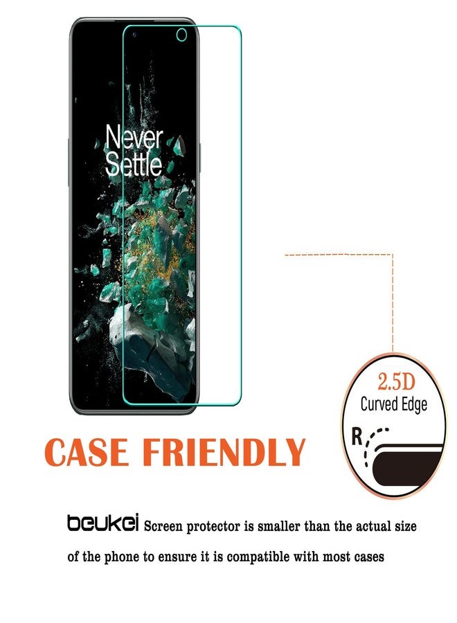 beukei (3 Pack) Compatible for OnePlus 10T 5G / OnePlus 10T Screen Protector Tempered Glass,Touch Sensitive,Case Friendly, 9H Hardness - Image 4
