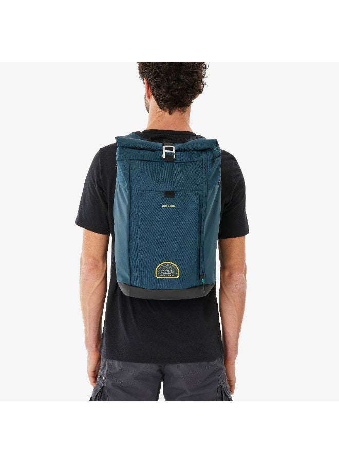 Quechua By DECATHLON | NH 500 Escape Rolltop | capacity 23 litres | Hiking Trekking Backpack |Dark Green - Image 2