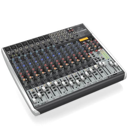 Behringer XENYX QX2222USB Premium 22-Input 2/2-Bus Mixer with XENYX Mic Preamps and Compressors, Klark Teknik Multi-FX Processor, Wireless Option and USB/Audio Interface - Image 3