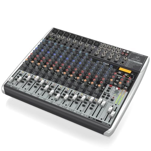 Behringer XENYX QX2222USB Premium 22-Input 2/2-Bus Mixer with XENYX Mic Preamps and Compressors, Klark Teknik Multi-FX Processor, Wireless Option and USB/Audio Interface - Image 4
