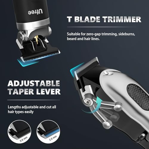 Ufree Professional Hair Cutting Kit Cordless Barber Grooming Set with Precision Detailer Rechargeable Electric Shaver Home Travel Use Gift for Him - Image 3