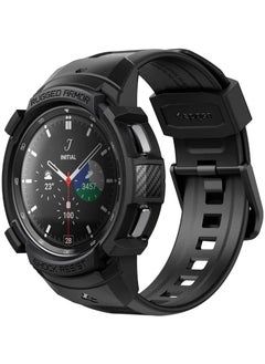 Rugged Armor PRO for Samsung Galaxy Watch 4 Classic 46mm Case with Band - Black