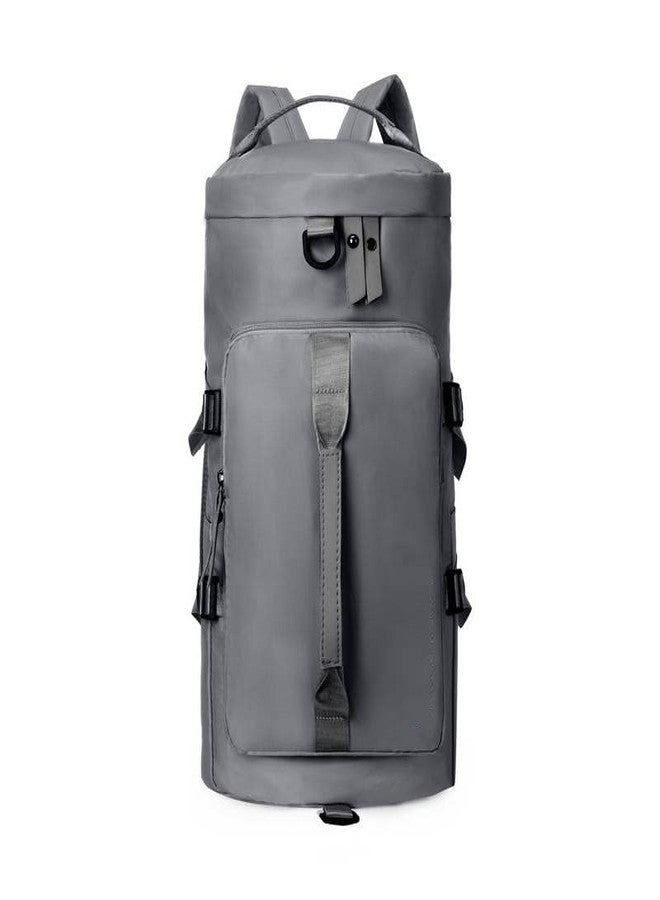 AREO Multi-Functional Sports Duffel Bag | Large Capacity Weekender Bag for Men & Women | Yoga Swimming Gym Bag | Wet Pocket & Shoe Compartment | Open Top Travel Bag - Grey - Image 1