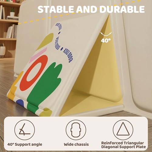 Wanchouse Collapsible Baby Bathtub for Newborn to Toddler, Foldable Toddler Bathtub with Drain Plug, Non-Slip Portable Infant Bath Tub for Travel, Storage & Outdoor Use, Beige - Image 4