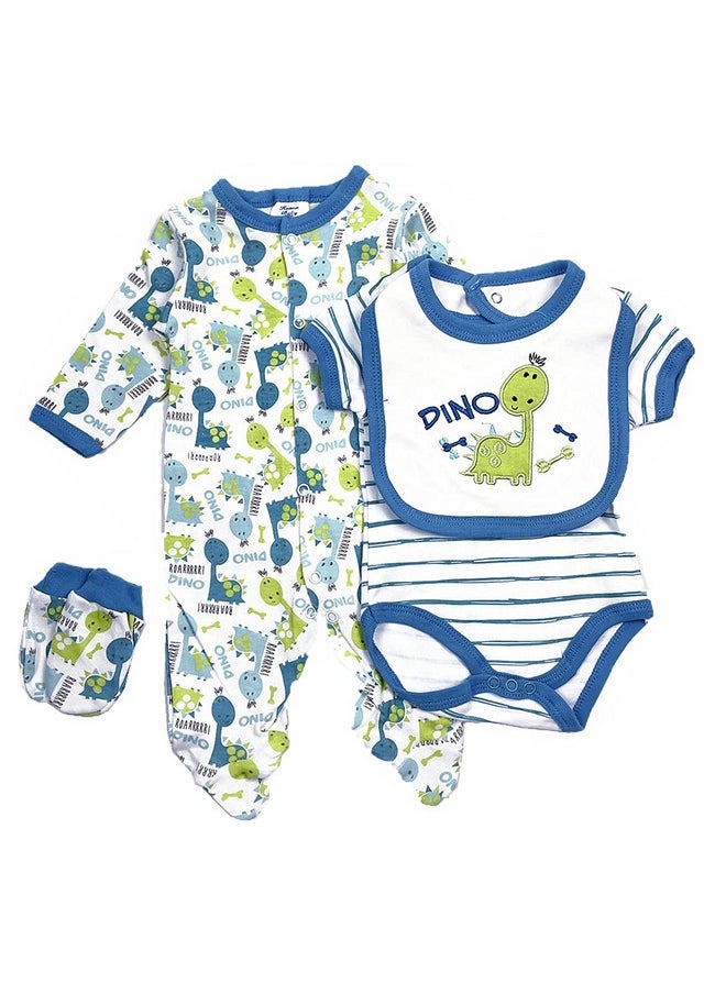 Pedolltree - Reborn Baby Dolls Boy Clothes 22 Inch 5 Pcs Sets Dinosaur Outfit Accessories For 20-22" Newborn Baby Dolls Clothing - Image 1