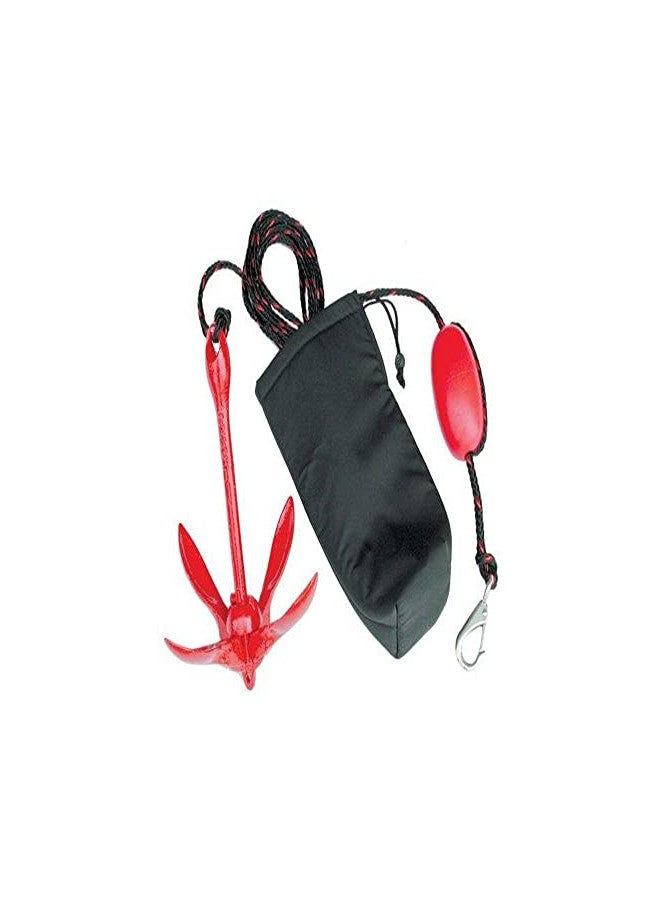 Airhead Complete Grapnel Anchor System , Black , 3.5 LBS, 25' ROPE, A-2 - Image 1