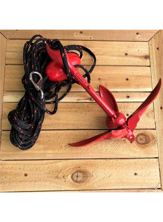 Airhead Complete Grapnel Anchor System , Black , 3.5 LBS, 25' ROPE, A-2 - Image 3