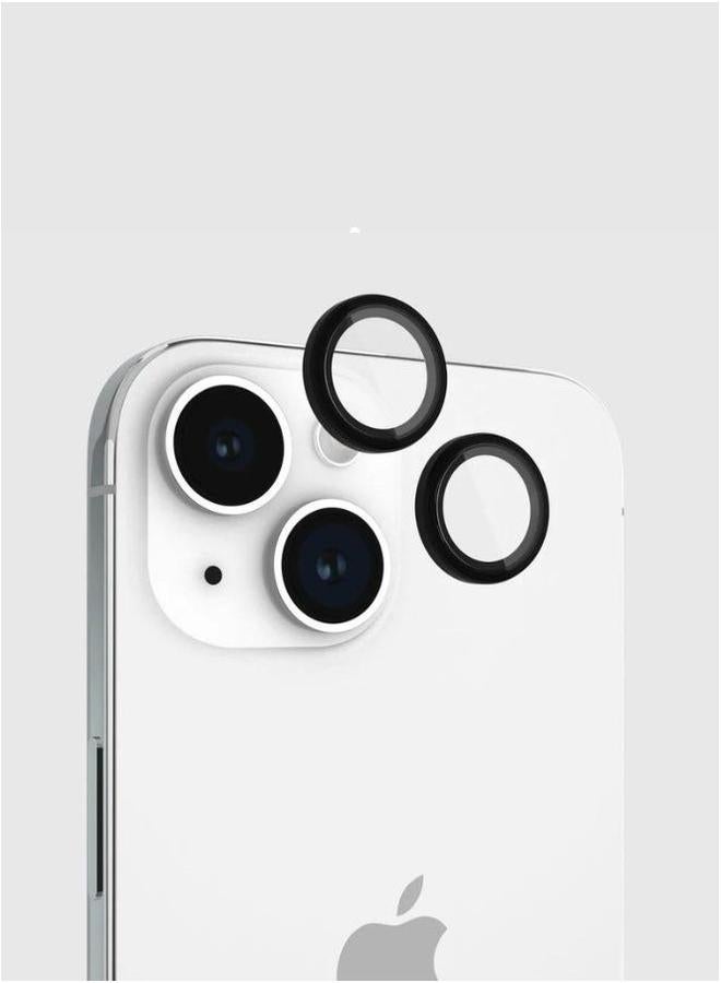 بروماس واقي عدسة الكاميرا لهاتف iPhone 15 Plus غطاء معدني من الزجاج المقوى بحلقة فردية - Image 4