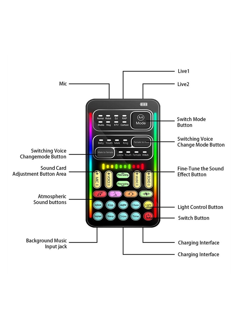 Portable Voice Changer, Handheld Microphone Voice Changer with 8 Sound Effects,Portable Mini Voice Changer Device Sound Effects Machine for Mobile Phone PC Laptops PS4 Xbox One Games - pzsku/Z01C02C68365024A23648Z/45/_/1717412656/b66ef9b5-5b85-47a0-9008-6d6fdead4f7c