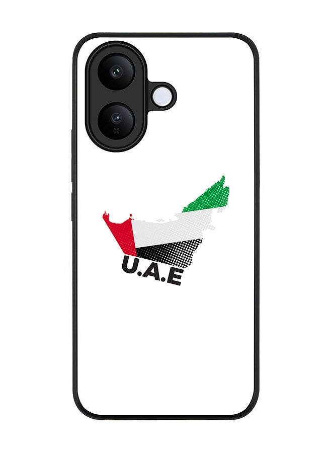 For vivo V60 Lite 5G / V60 Lite 4G Case,Slim fit Camera Protection, Shockproof Thin Phone cover  - UAE Map