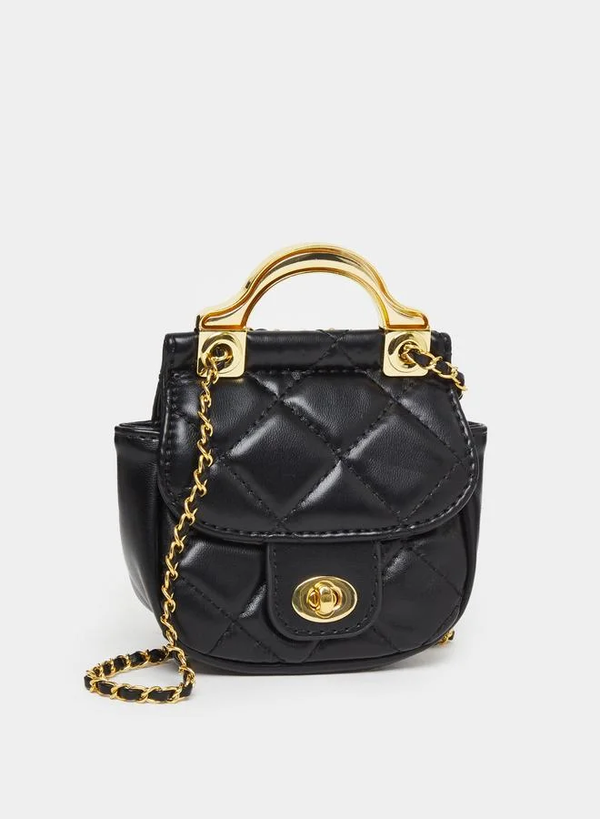 Quilted Handbag with Chain Strap