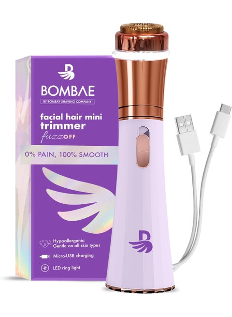Bombae Facial Hair Mini Trimmer Fuzz Off, 1pc