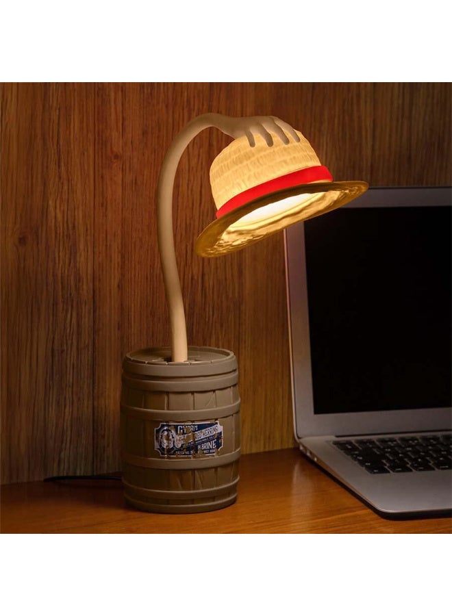 بالادون قبعة قش قابلة للتعديل بإضاءة - Image 2